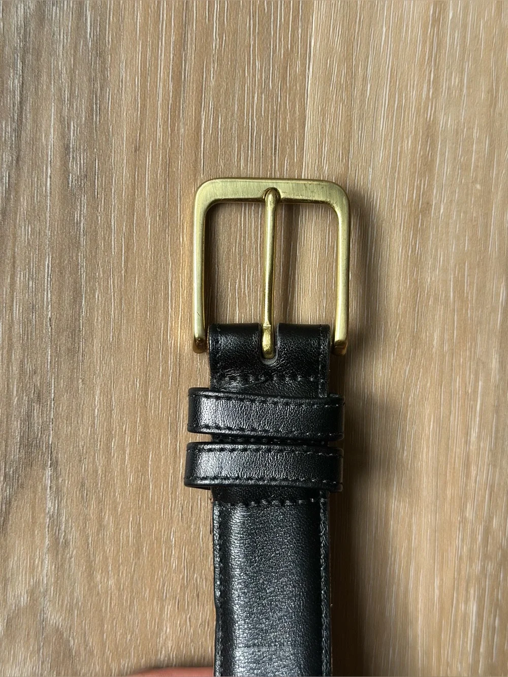 Vintage Coach Belt Black Leather Brass Buckle Men’s Size 36 Made In USA Designer